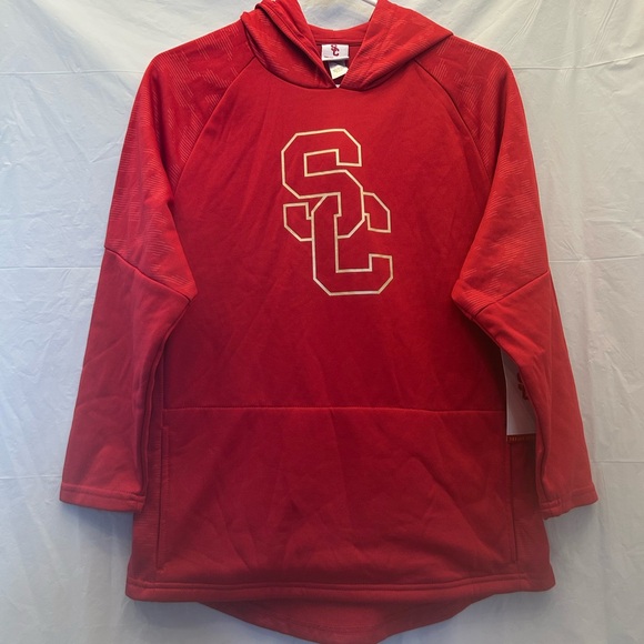Trojan Apparel Youth Red Long Sleeve Pullover Shirt SzXL/18-20 NWWT - Picture 1 of 6